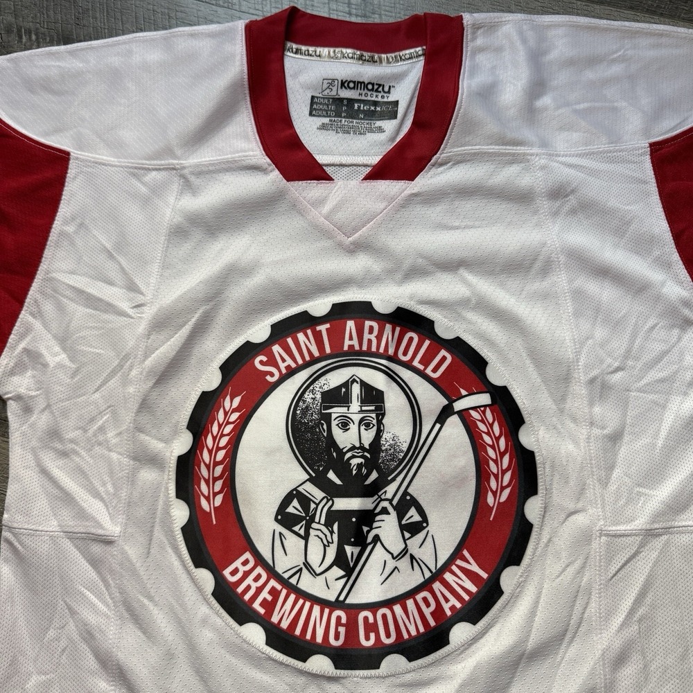 Saint Arnold Brewing Company Player Issued Hockey Jersey Size Small Oversized